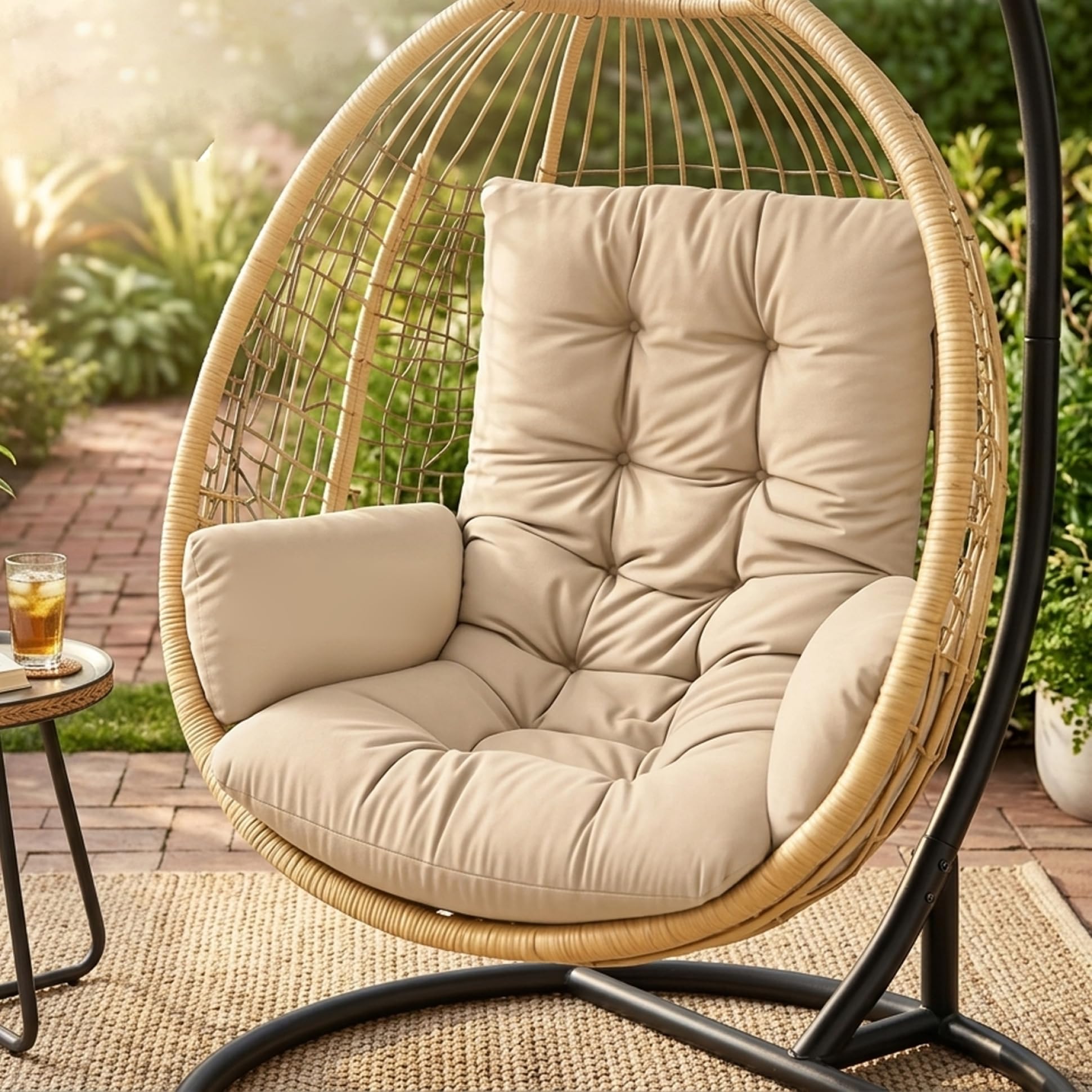 Outdoor Furniture Egg Chair - Cojín de Repuesto para Silla Huevo,