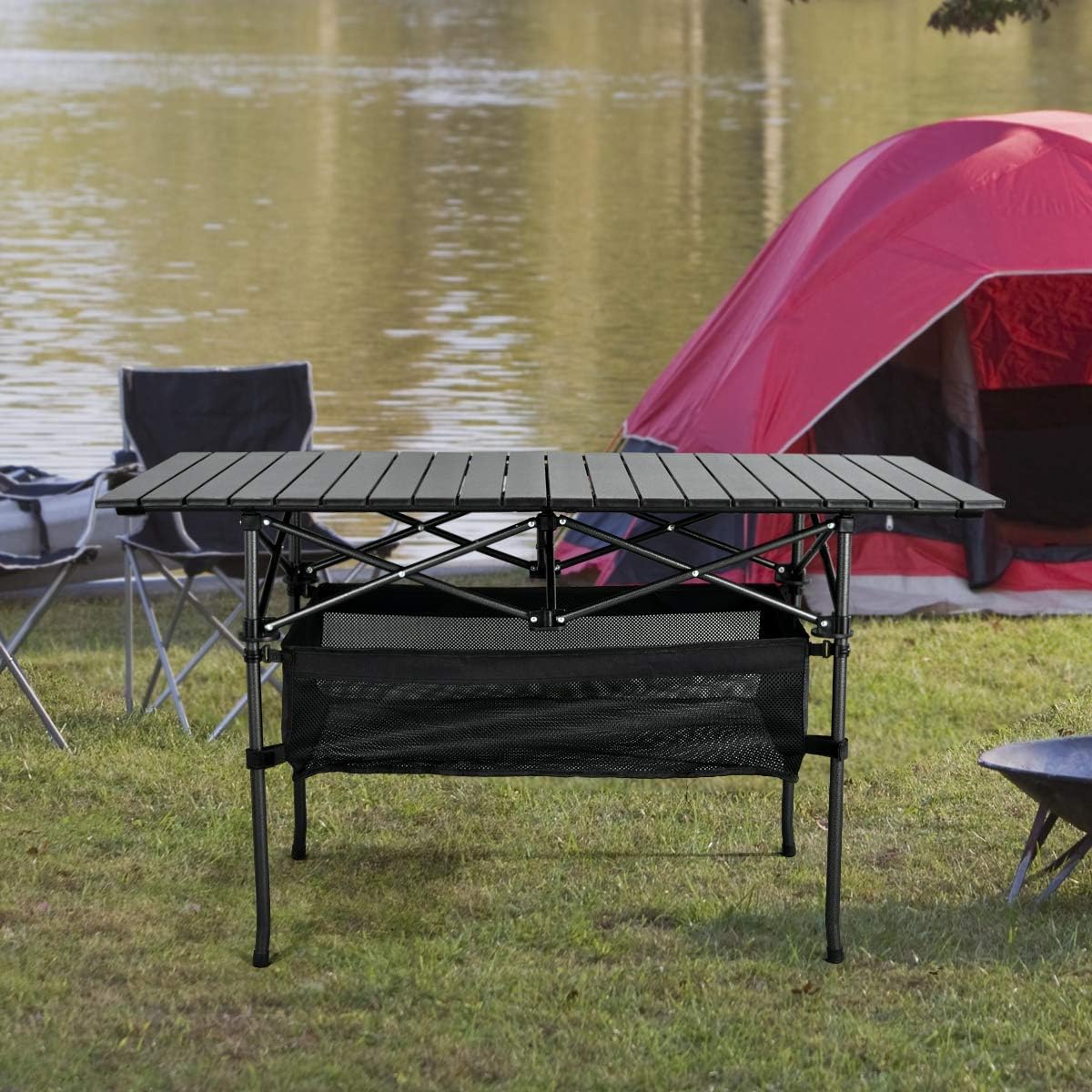 Outdoor Furniture Europe - Mesa de camping plegable portátil de