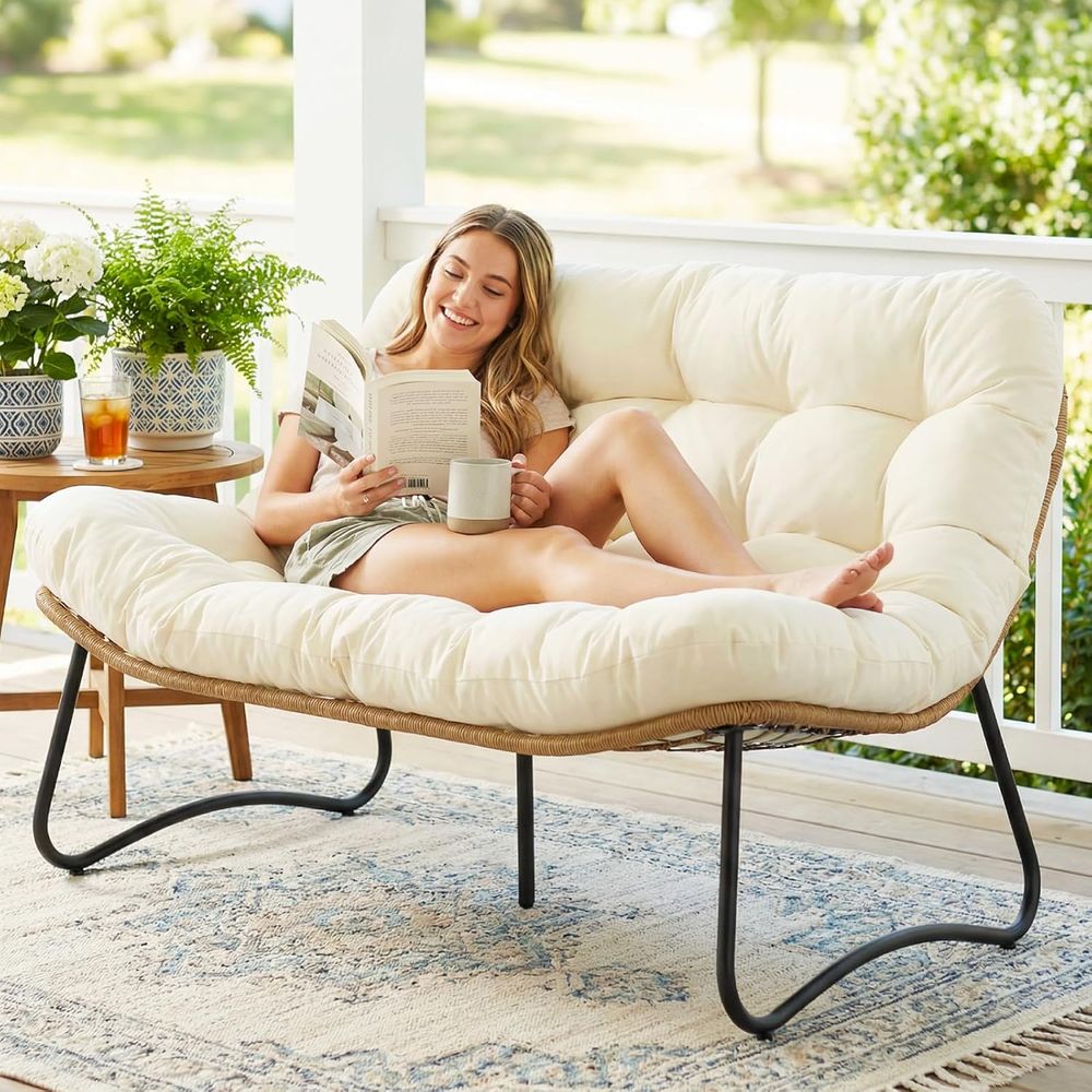 Outdoor Furniture Lounge - Sofá de Dos Plazas para Patio