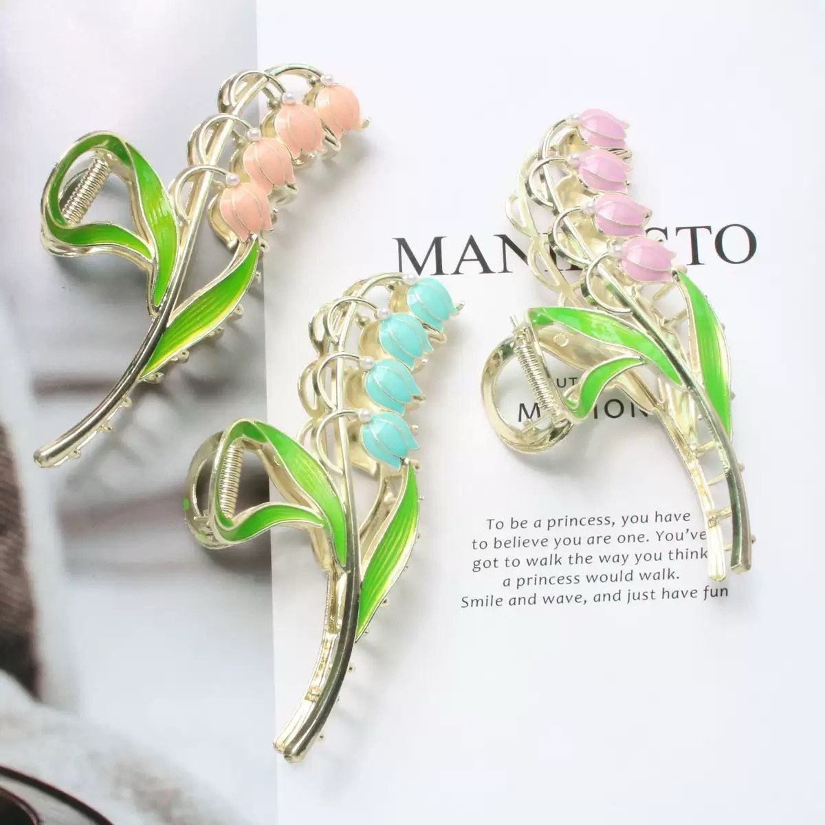 Outdoor Furniture Decor - Elegante clip de metal con forma