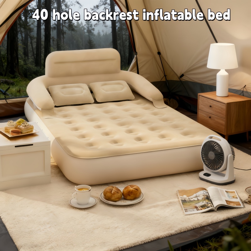 Outdoor Furniture Cushions - Cama Inflable Portátil para Dos Personas,