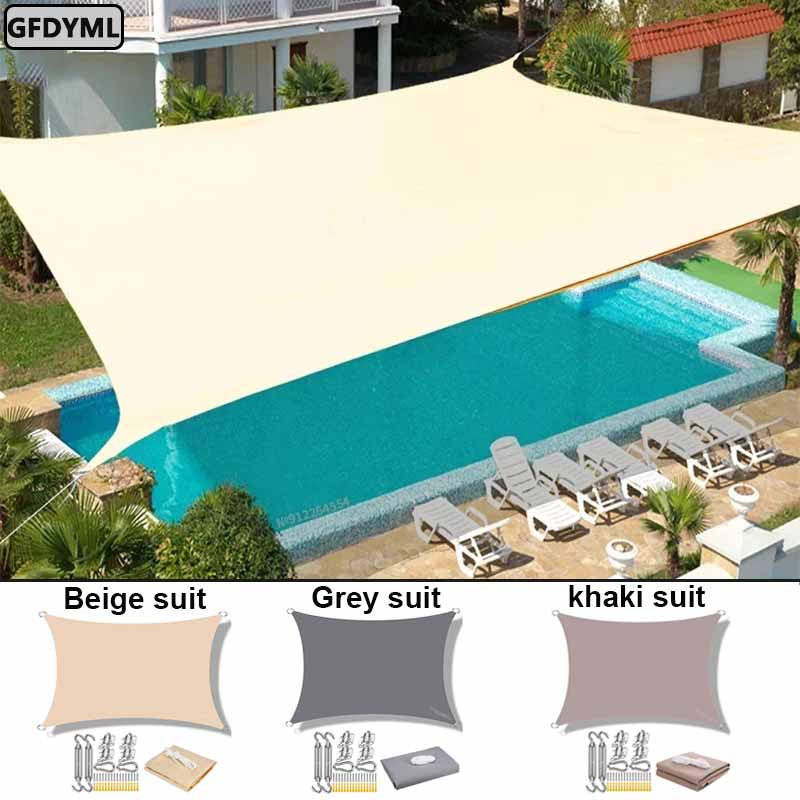 Sun Sail Shade - Sombrilla impermeable para protección solar, toldo