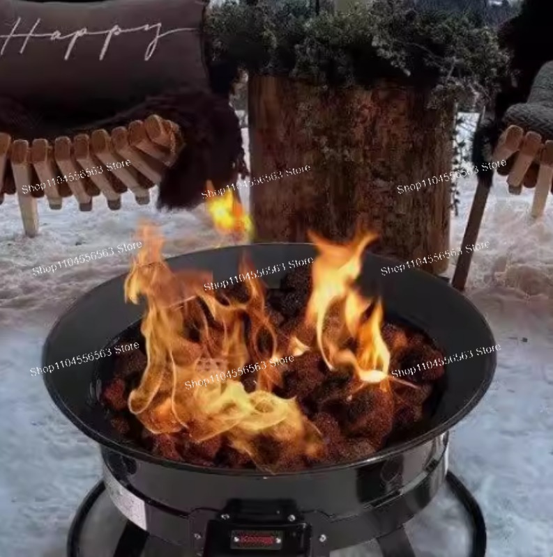Outdoor Furniture With Fire Pit - Brasero Portátil de Propano de 58,000