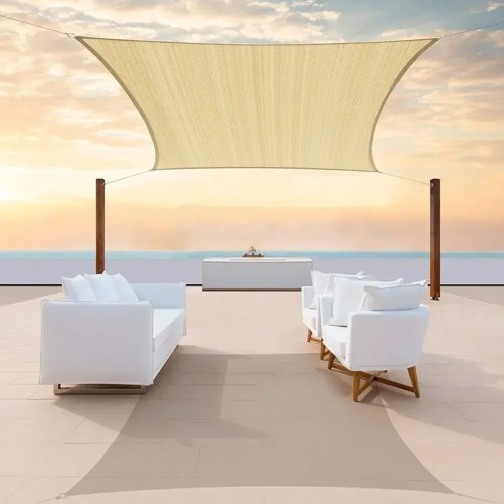 Sun Sail Shade - Vela de Sombra Beige de 8'