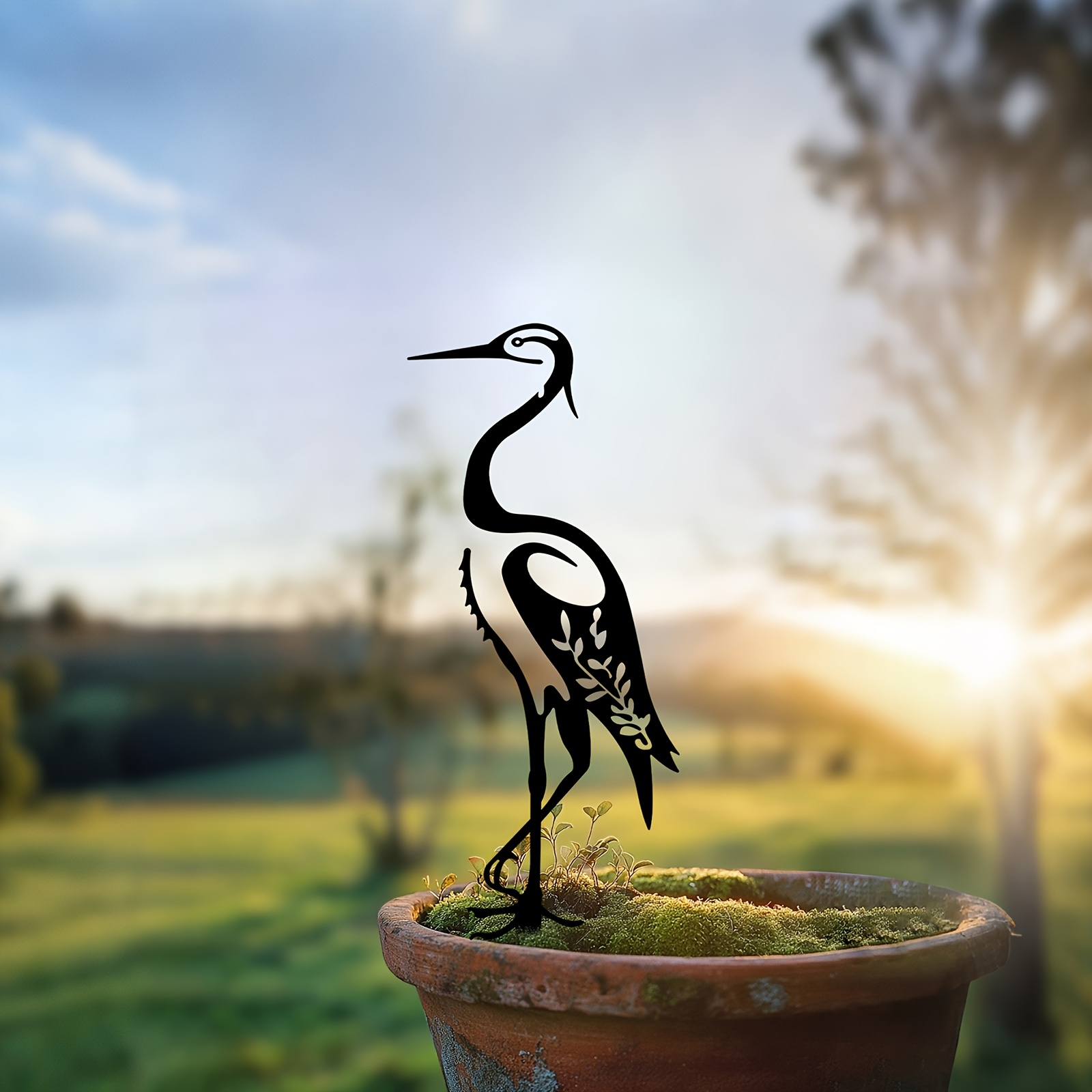 Outdoor Furniture Decor - 1 unidad de silueta de aves