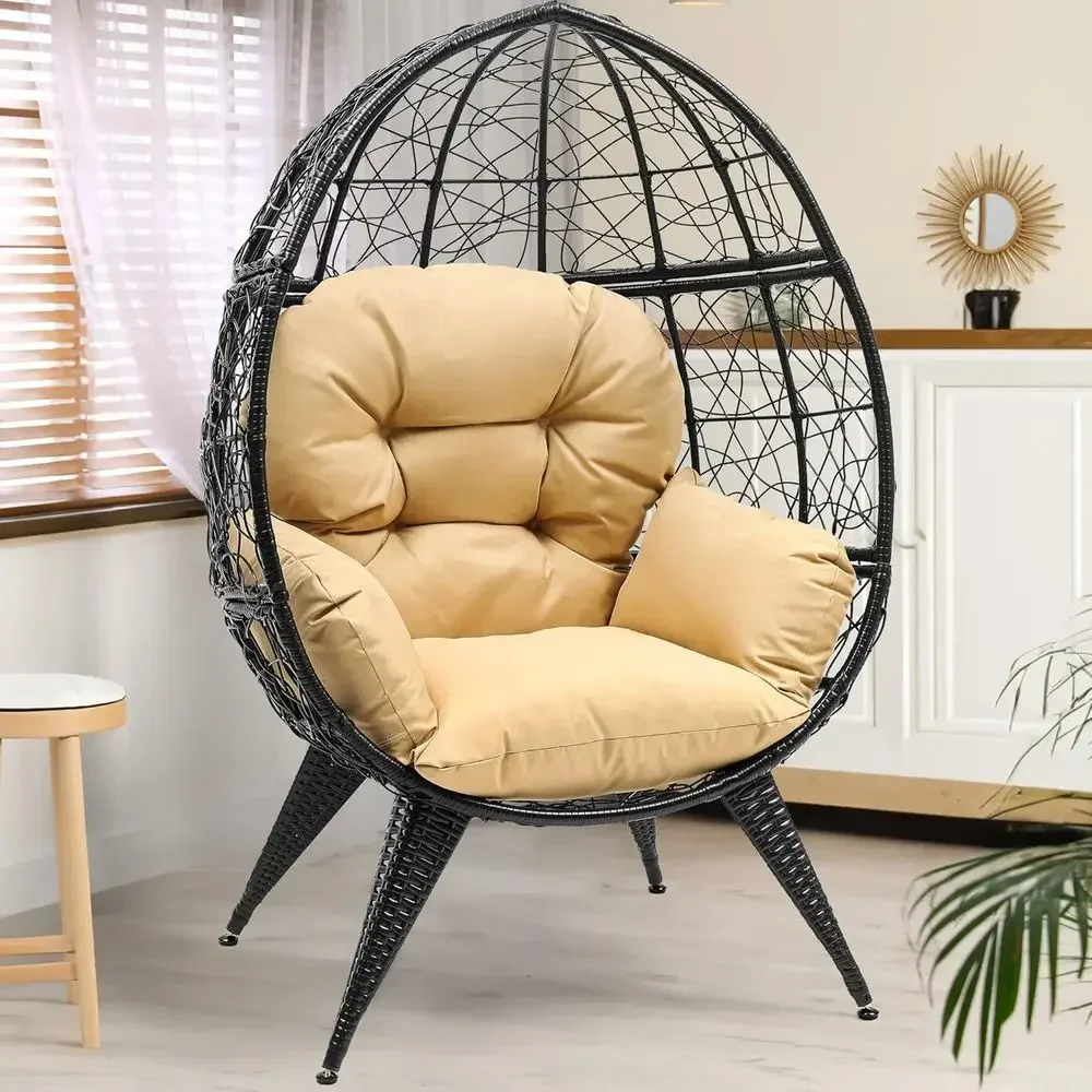 Outdoor Furniture Egg Chair - Silla Huevo de Mimbre Extra Grande