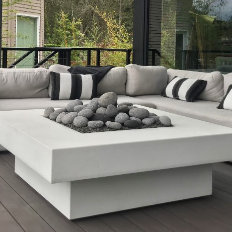 Outdoor Furniture With Fire Pit - Conjunto de Sofás para Exteriores con