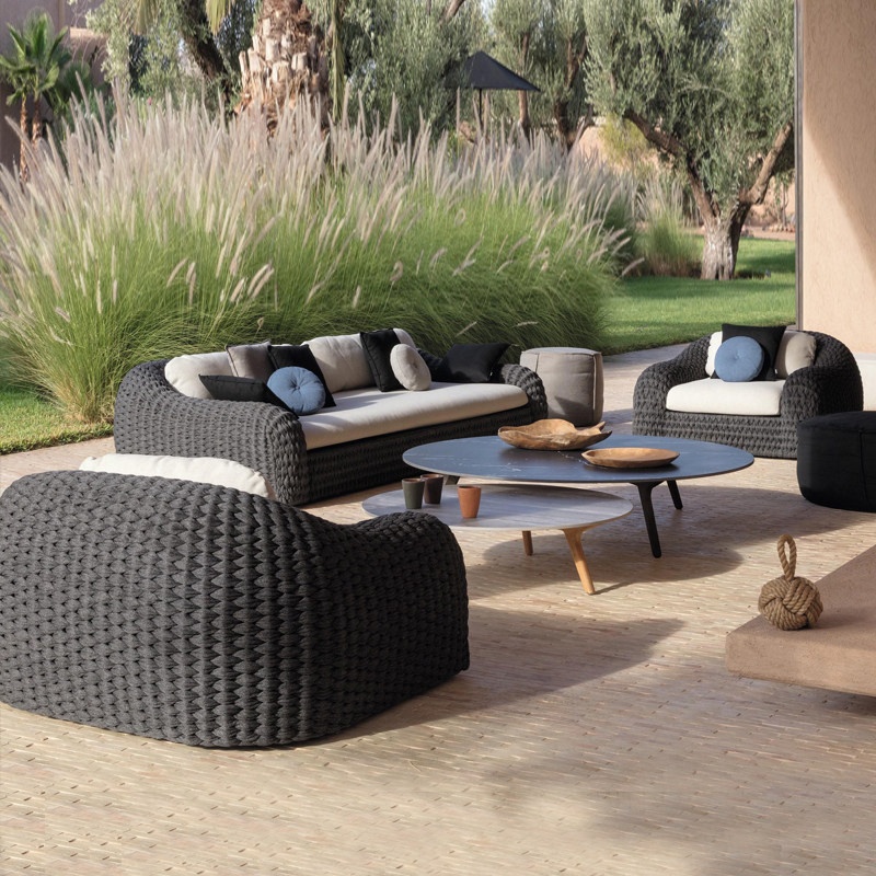 Outdoor Furniture Europe - Conjunto de Muebles de Ratán Modernos