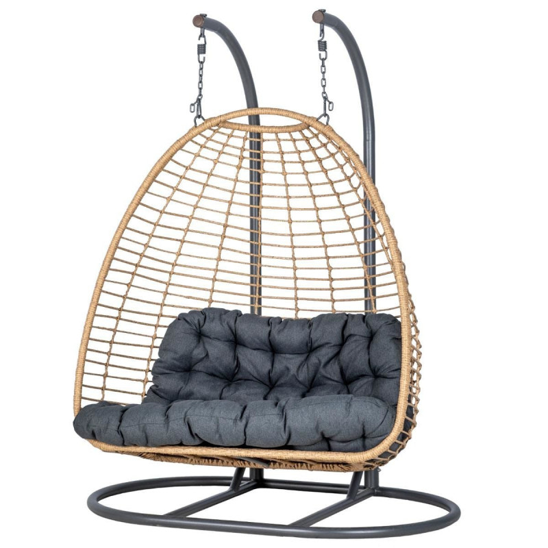 Outdoor Furniture Egg Chair - Sillas colgantes de 2 plazas de
