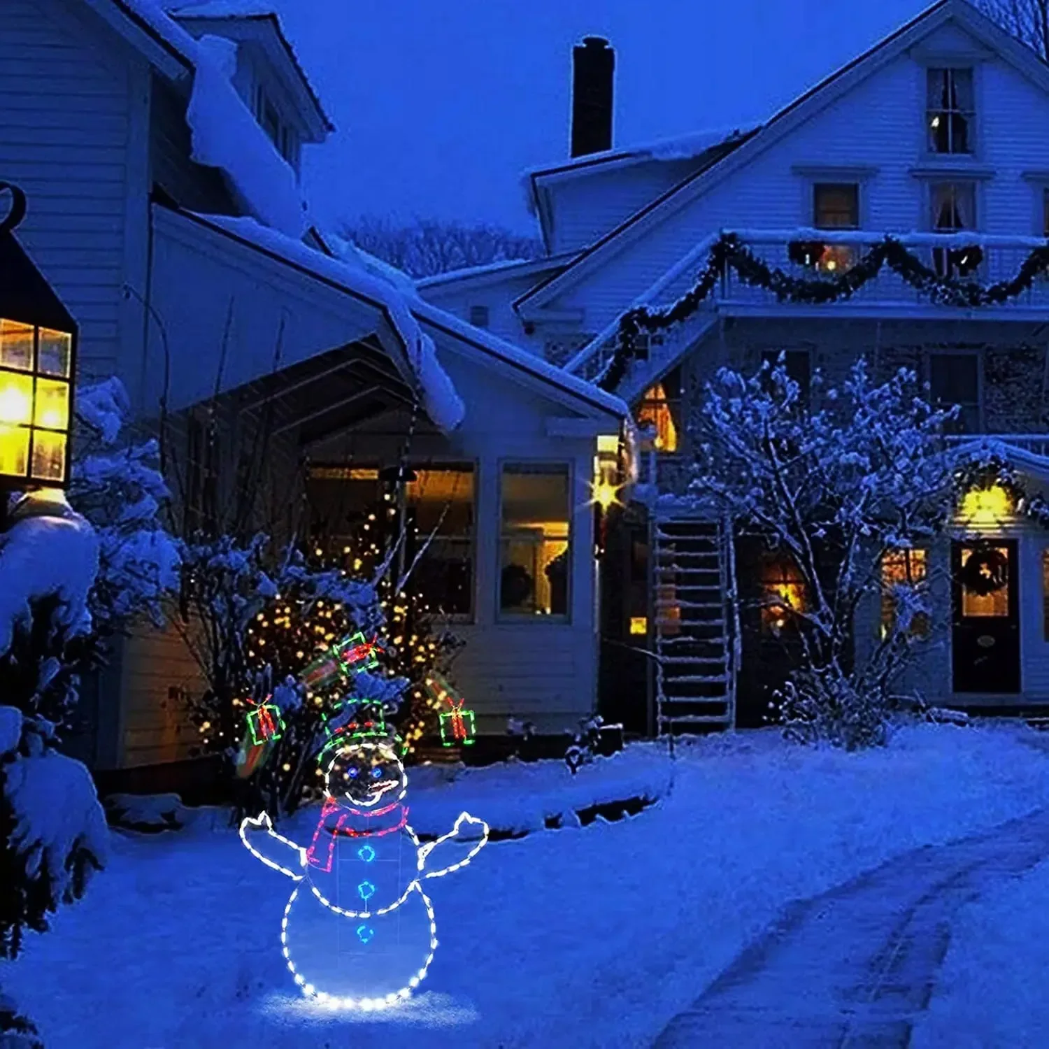 Bola de nieve animada, luz LED - Outdoor Furniture Decor reseña y precio