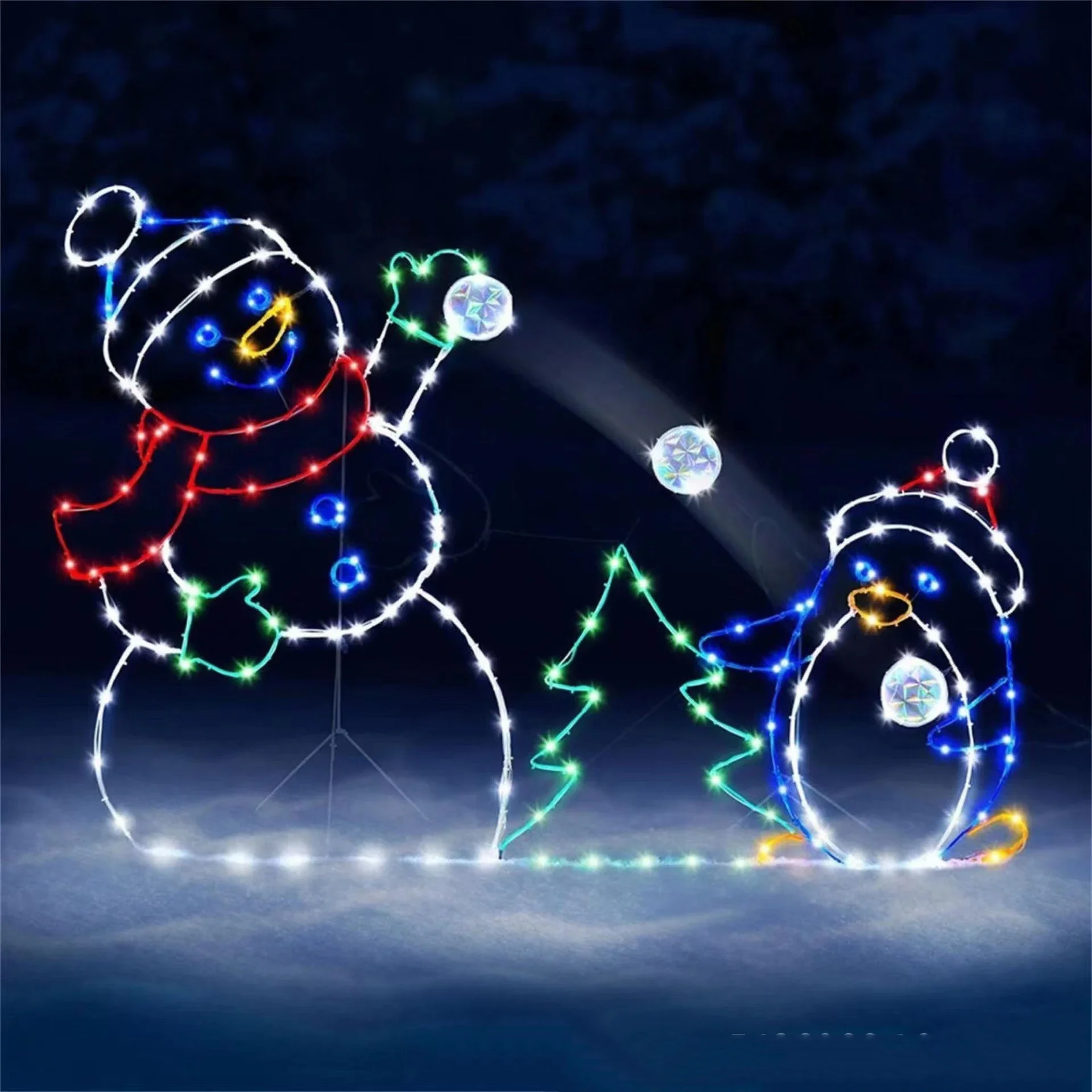 Bola de nieve animada, luz LED - Outdoor Furniture Decor reseña y precio