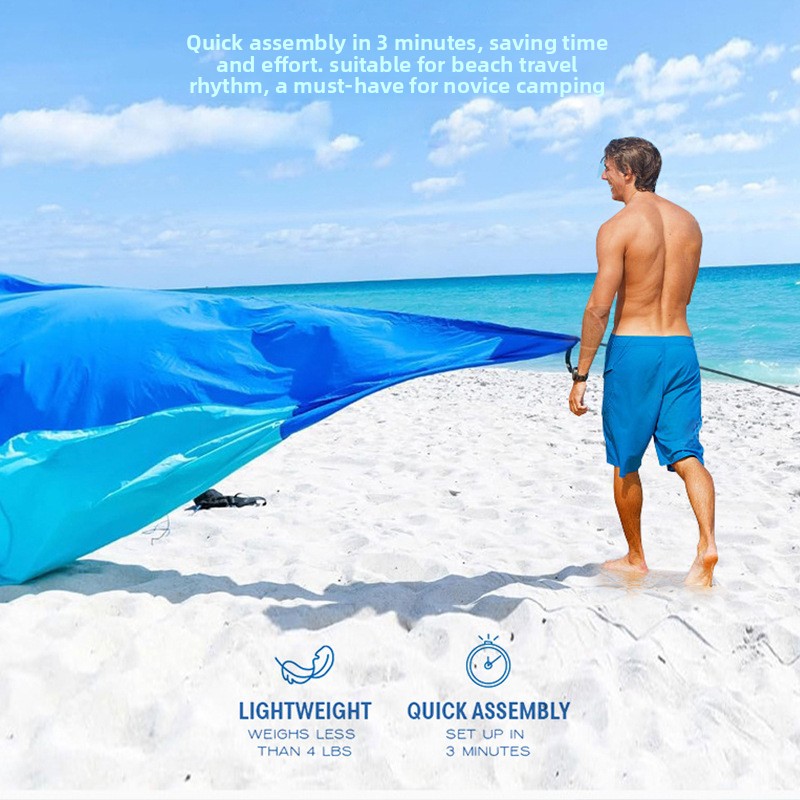 Carpa de Playa Portátil, Liger - Sun Sail Shade reseña y precio