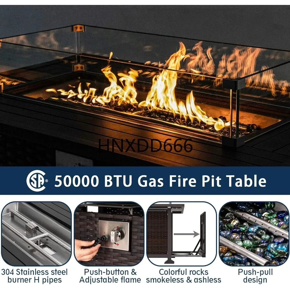 Conjunto de Muebles de Patio c - Outdoor Furniture With Fire Pit reseña y precio