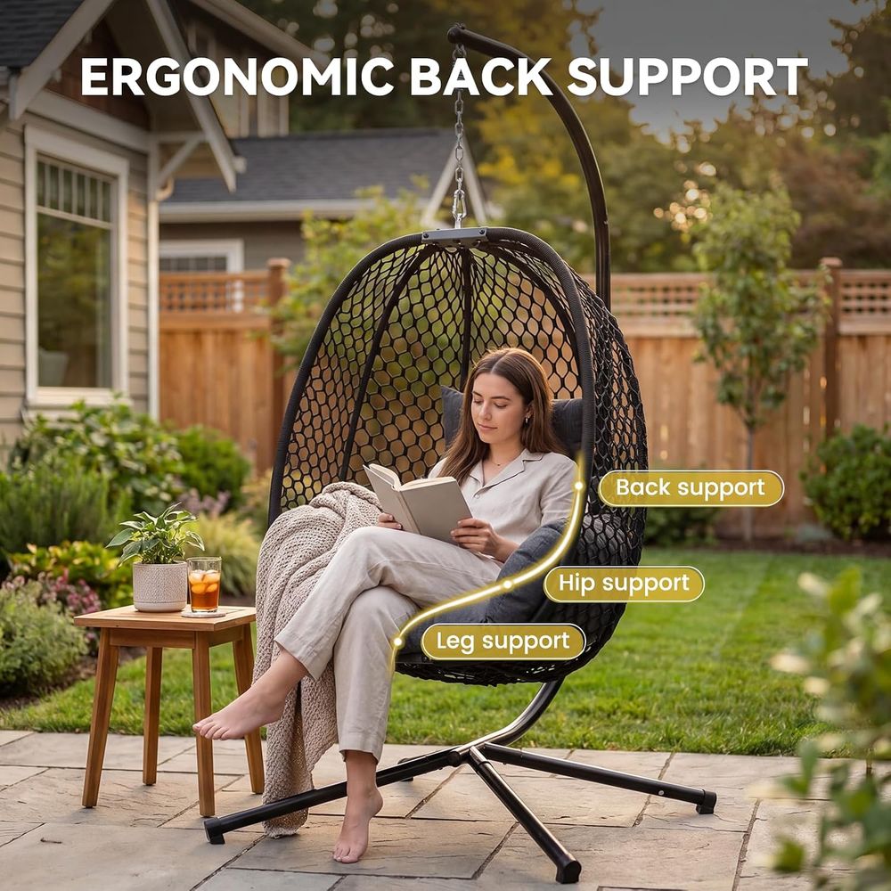 Silla Colgante Tipo Huevo para - Outdoor Furniture Egg Chair reseña y precio
