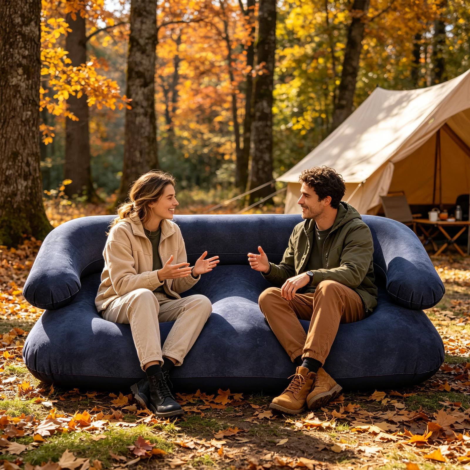 Sofá Inflable Doble de Dos Pla - Outdoor Furniture Lounge reseña y precio