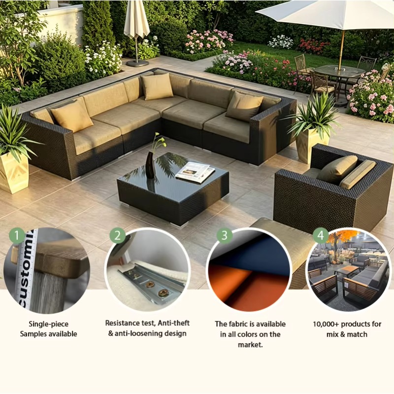 Conjunto de Sofá de Mimbre Tej - Outdoor Furniture Europe reseña y precio