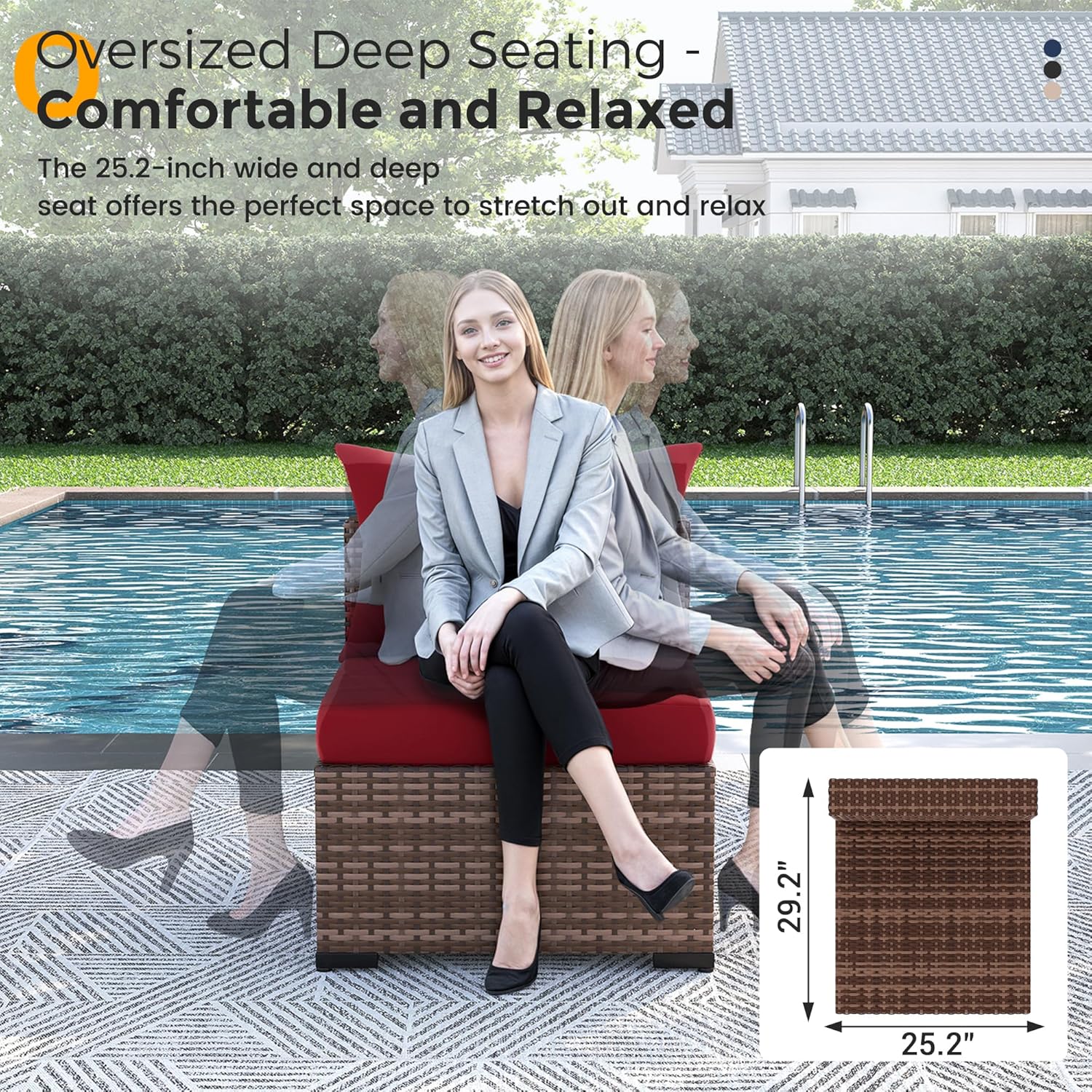 Conjunto de 8 piezas de sofá s - Outdoor Furniture With Fire Pit reseña y precio