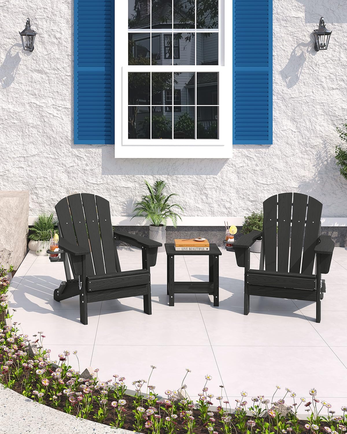 Silla Adirondack Plegable de P - Outdoor Furniture With Fire Pit reseña y precio