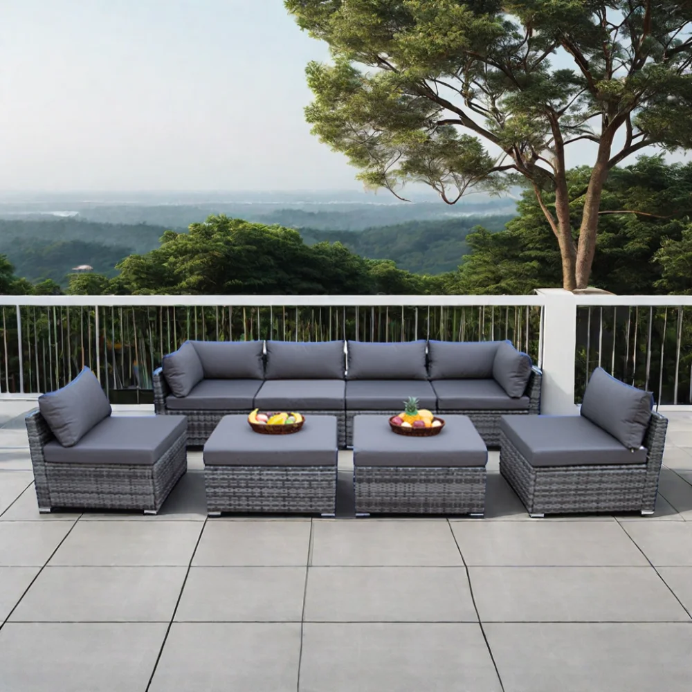 Muebles de Jardín Contemporáne - Outdoor Furniture With Fire Pit reseña y precio