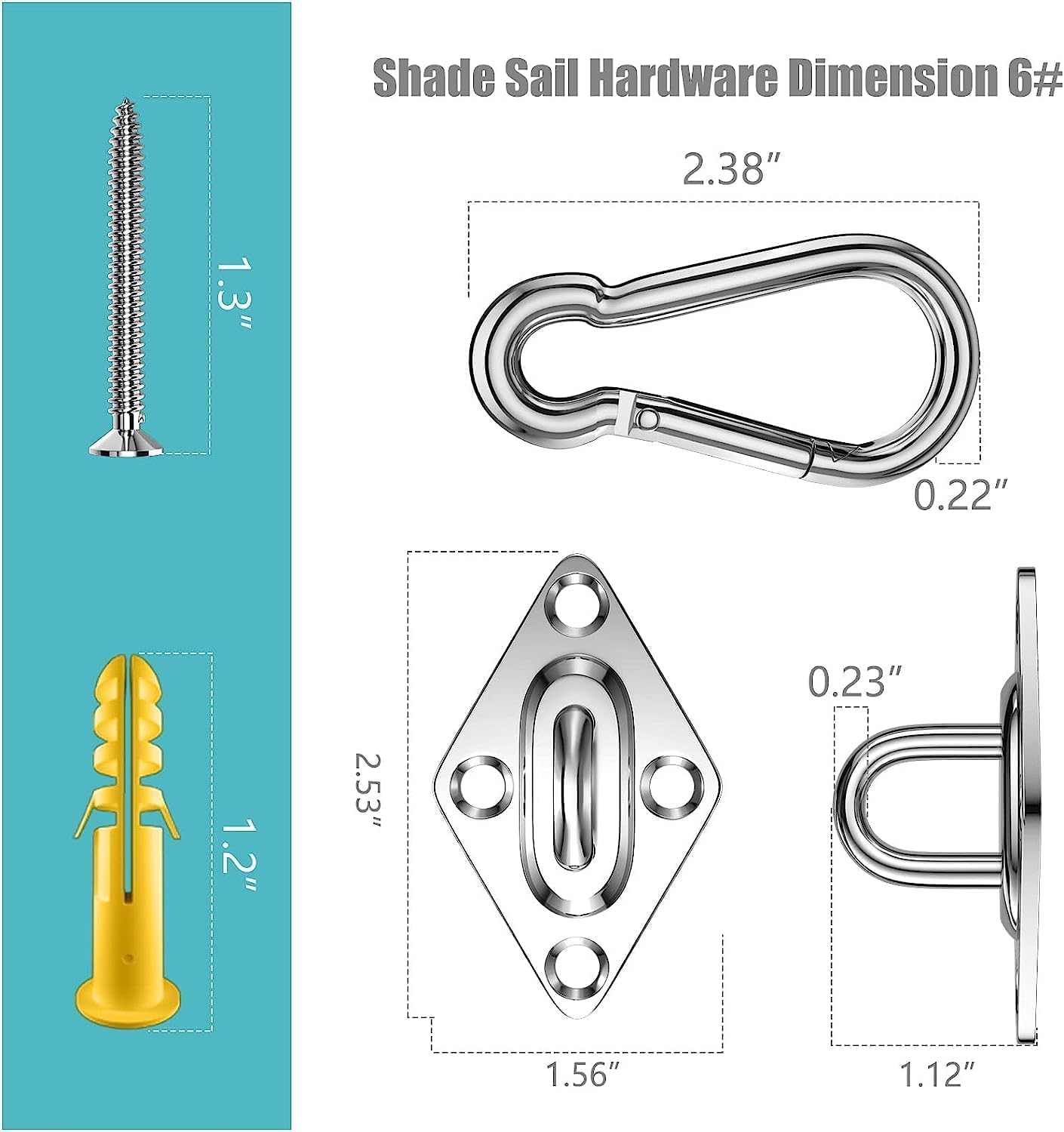Kit de toldo Kaiwei de acero i - Sun Sail Shade reseña y precio