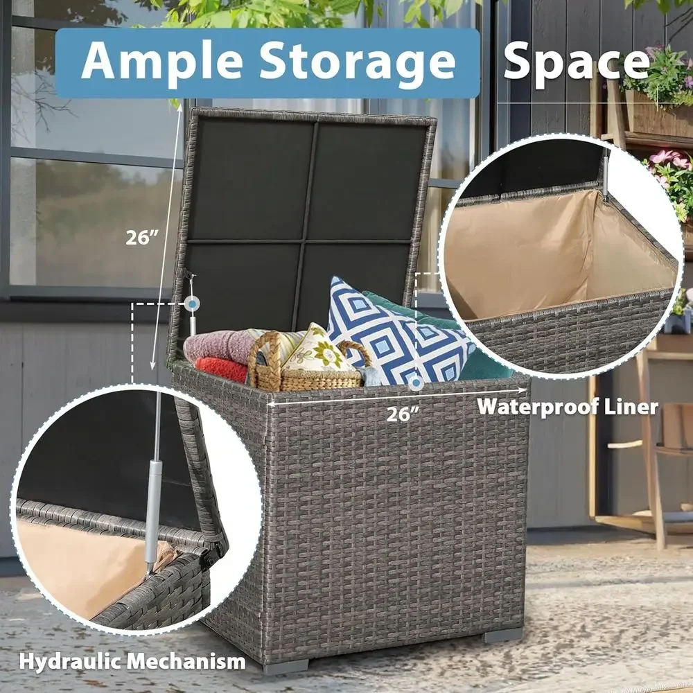Juego de Muebles de Patio de 8 - Outdoor Furniture With Fire Pit reseña y precio
