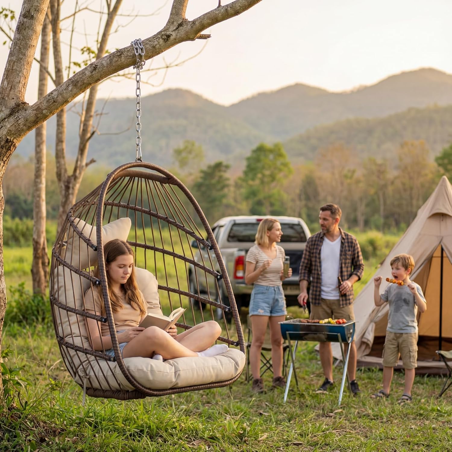 Silla Colgante Tipo Huevo para - Outdoor Furniture Egg Chair reseña y precio