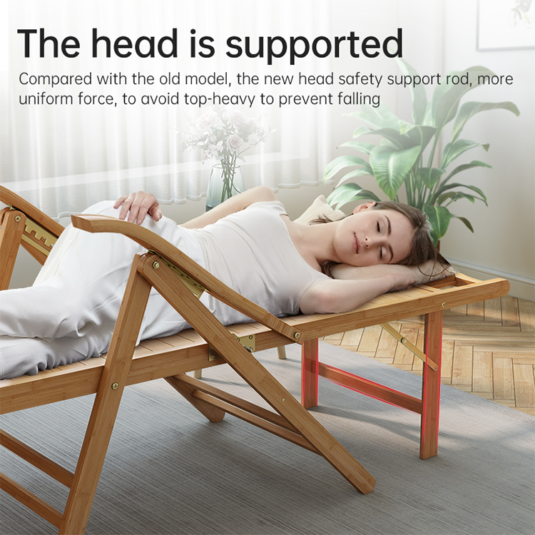 Sillón plegable de bambú de di - Outdoor Furniture Lounge reseña y precio