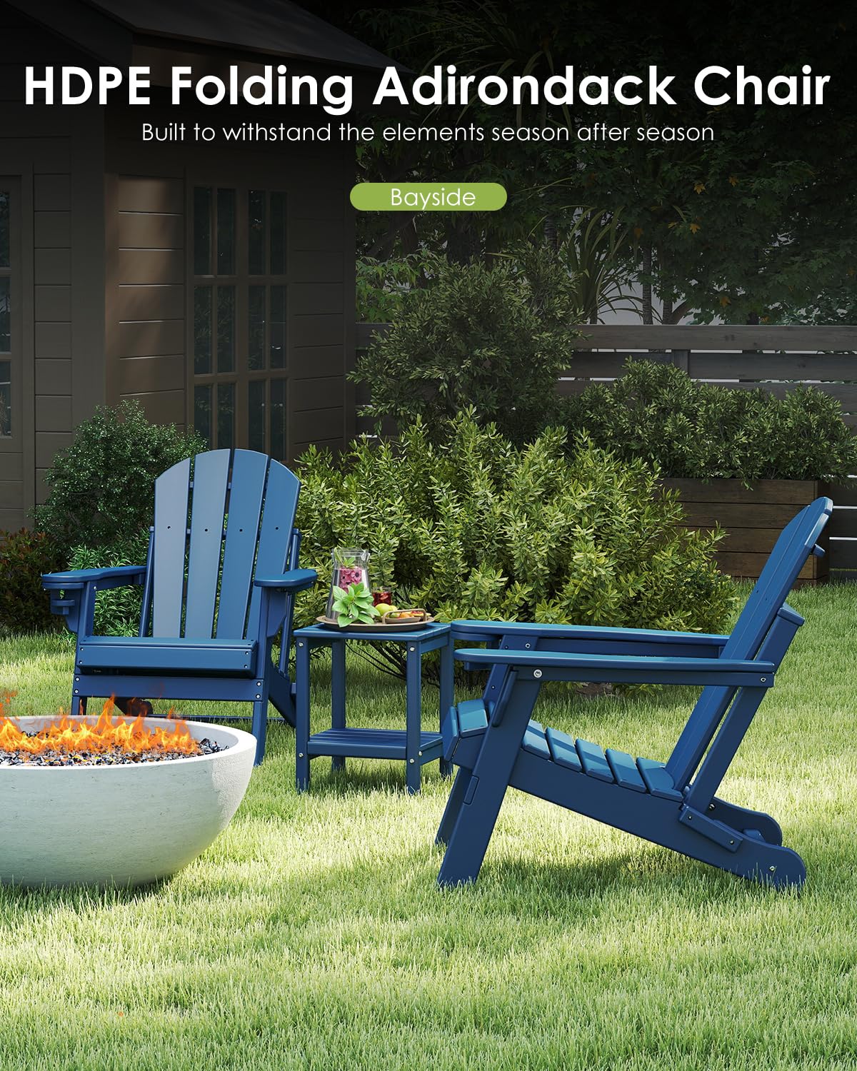 Juego de 2 sillas plegables pa - Outdoor Furniture With Fire Pit reseña y precio