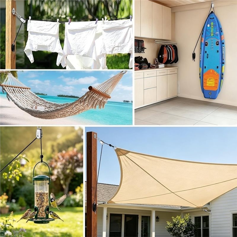 Polea L60A con placa de anclaj - Sun Sail Shade reseña y precio