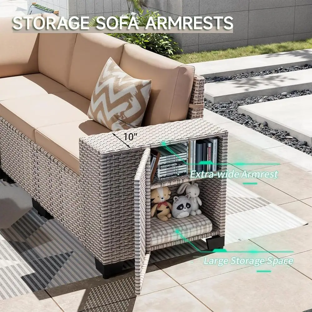 Juego de muebles de patio de 7 - Outdoor Furniture With Fire Pit reseña y precio