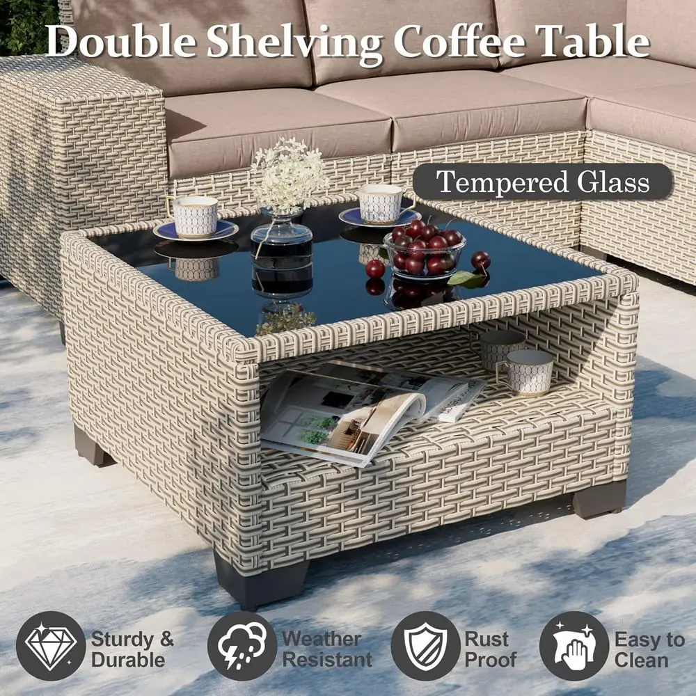 Juego de muebles de patio de 7 - Outdoor Furniture With Fire Pit reseña y precio