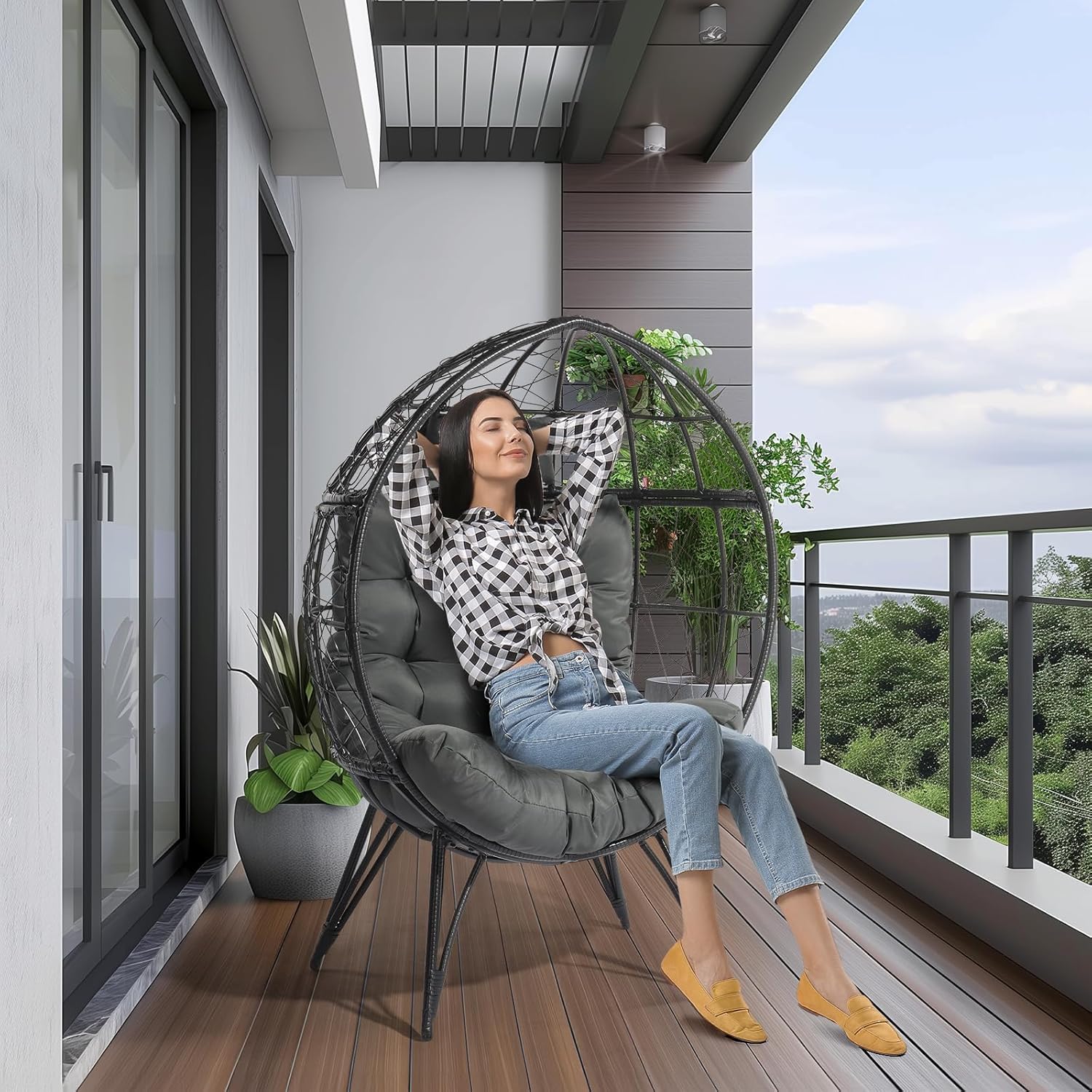 Sillón Huevo de Mimbre Extragr - Outdoor Furniture Egg Chair reseña y precio