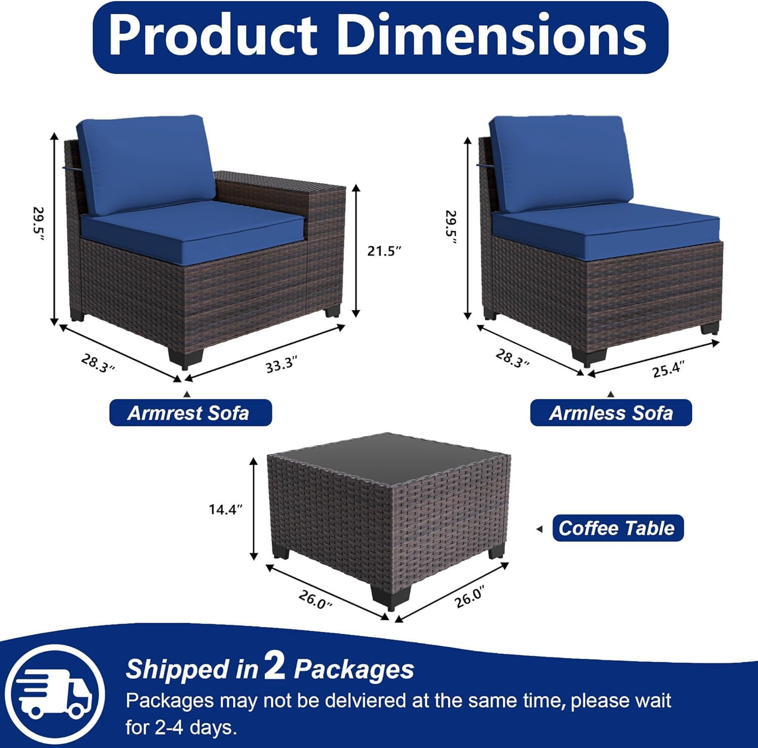 Conjunto de Sofá Seccional par - Outdoor Furniture Cushions reseña y precio