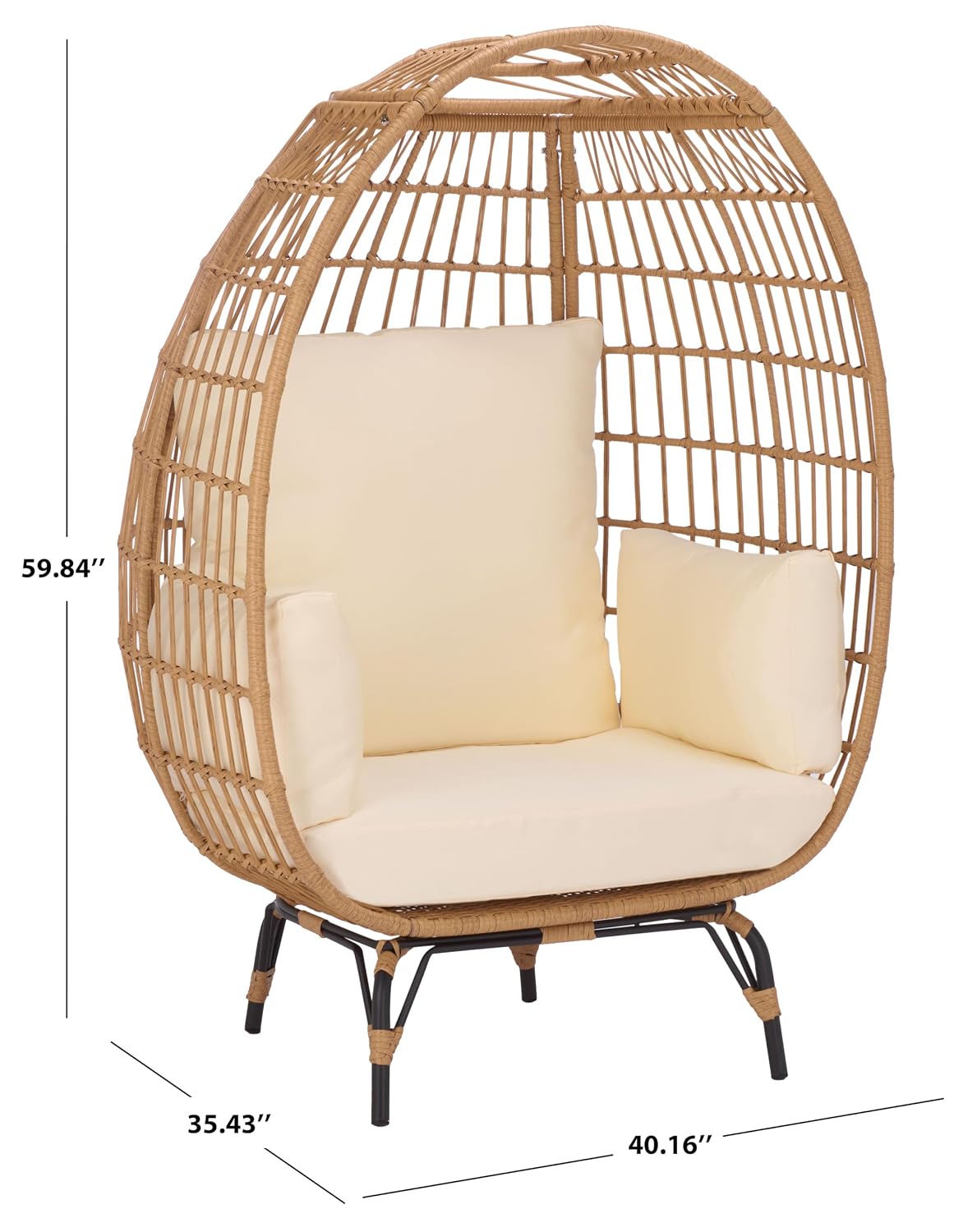 Sillón tipo huevo de gran tama - Outdoor Furniture Egg Chair reseña y precio