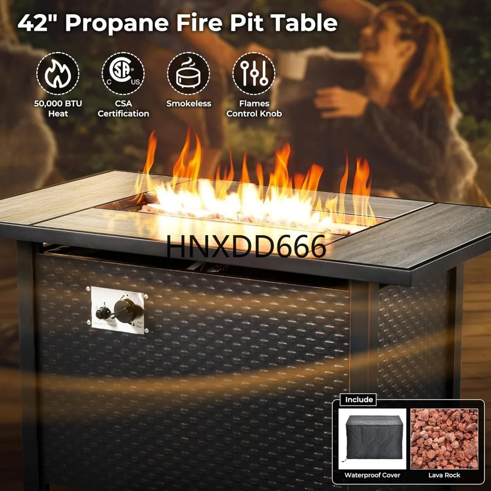 Conjunto de Muebles de Patio d - Outdoor Furniture With Fire Pit reseña y precio