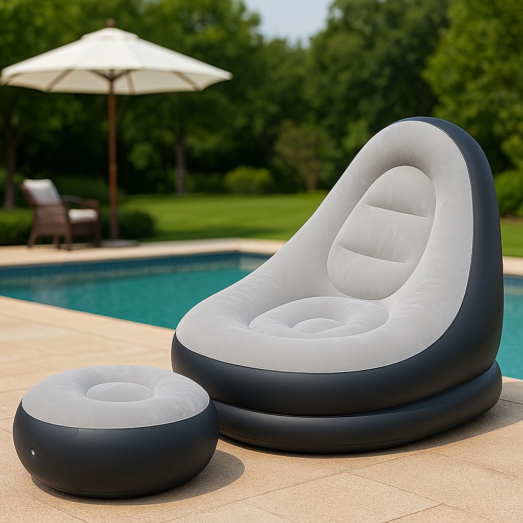 Sofá de aire plegable para int - Outdoor Furniture Lounge reseña y precio