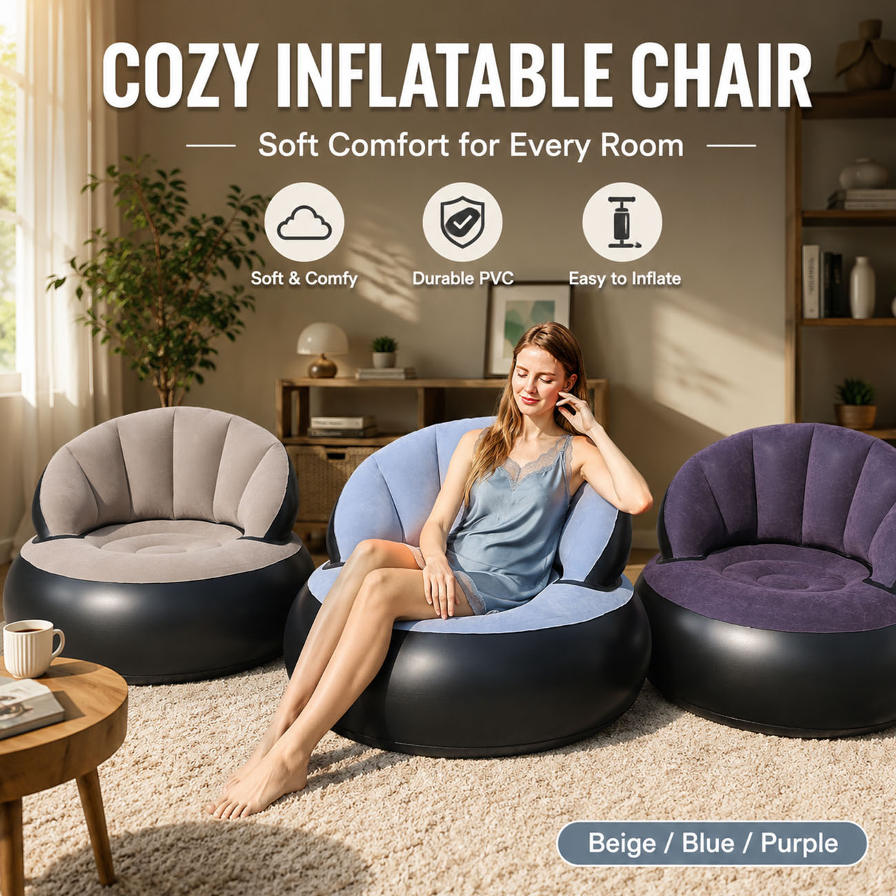 Silla inflable para adultos, s - Outdoor Furniture Lounge reseña y precio
